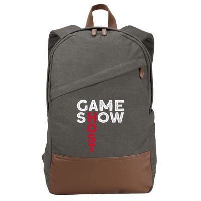 Game Show Host Cotton Canvas Backpack