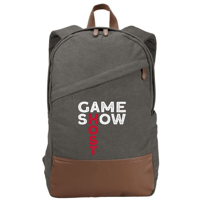 Game Show Host Cotton Canvas Backpack