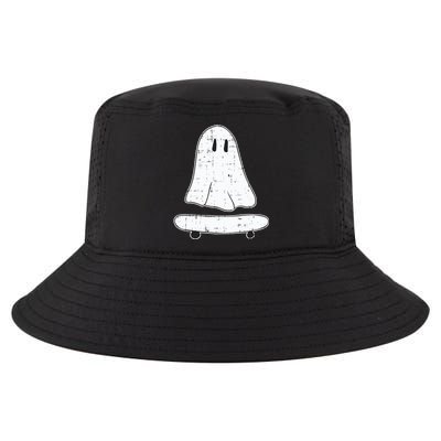 Ghost Skater Halloween Costume Spirit Ghoul SkateboardIng Gift Cool Comfort Performance Bucket Hat