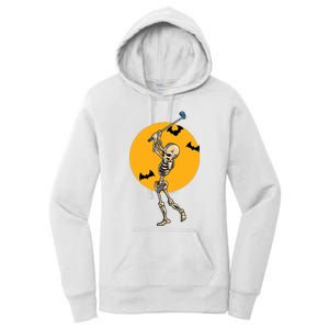 Golfing Skeleton Halloween Golf Halloween Golfer Women's Pullover Hoodie