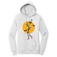 Golfing Skeleton Halloween Golf Halloween Golfer Women's Pullover Hoodie