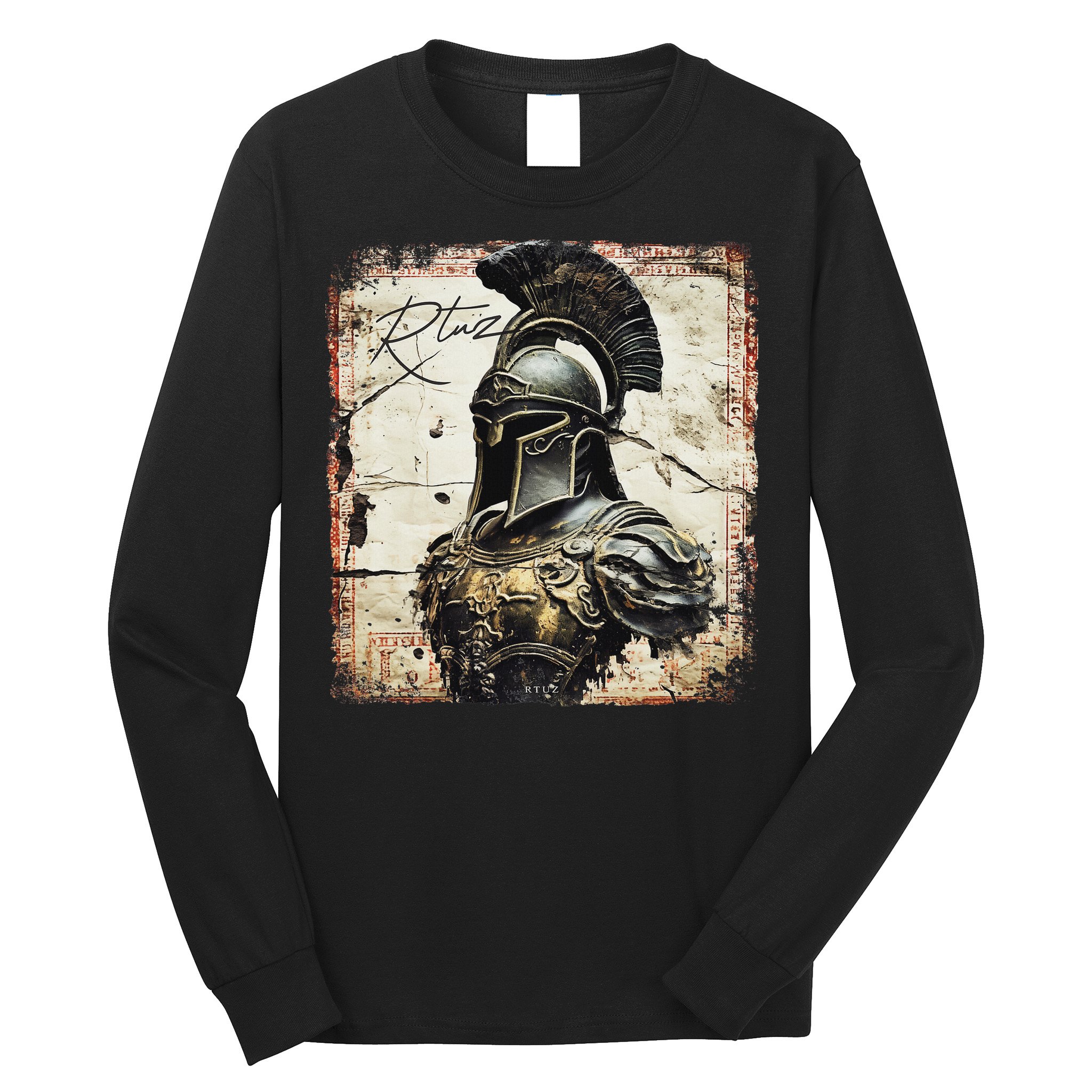Greek Sparta Helmet Warrior Soldier Spartan Long Sleeve Shirt