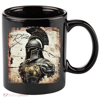 Greek Sparta Helmet Warrior Soldier Spartan 11oz C Handle Ceramic Mug