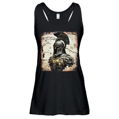 Greek Sparta Helmet Warrior Soldier Spartan Ladies Essential Flowy Tank
