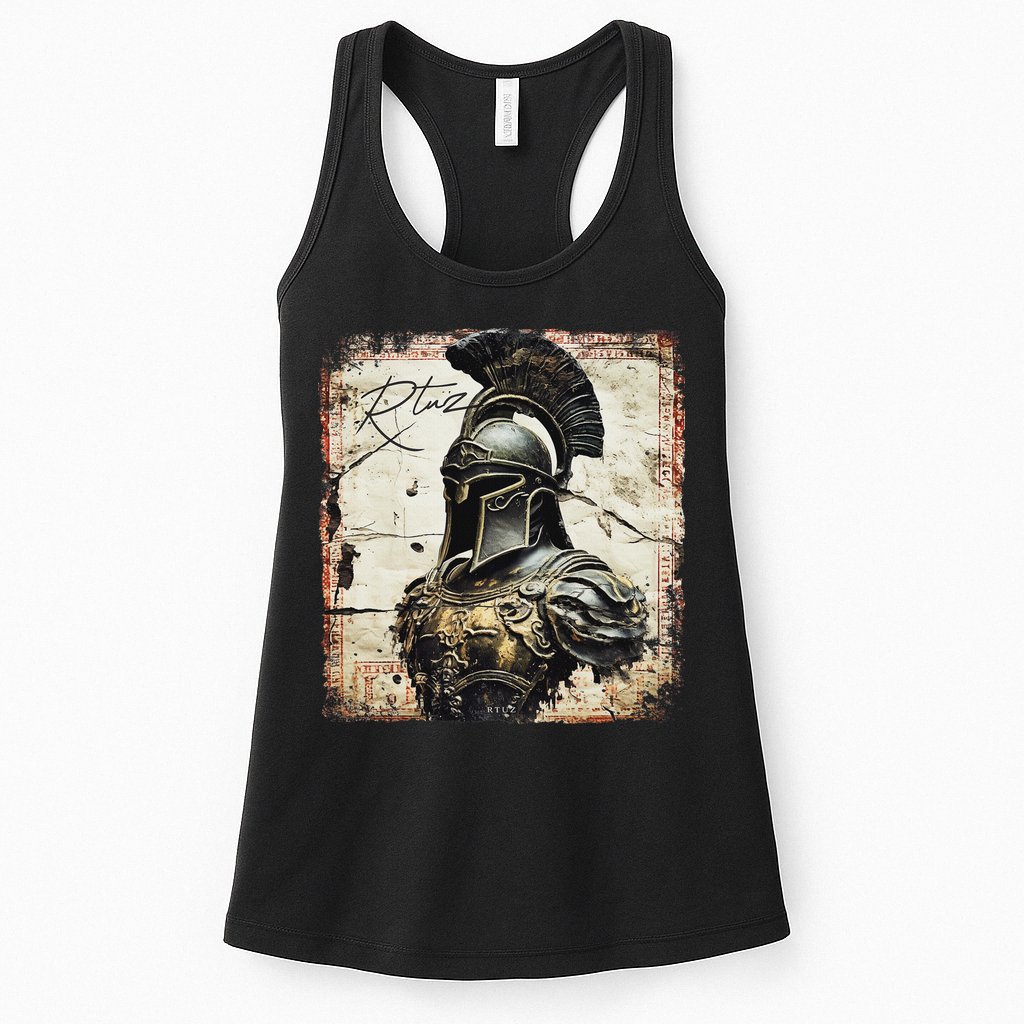 Greek Sparta Helmet Warrior Soldier Spartan Womens Tank Top