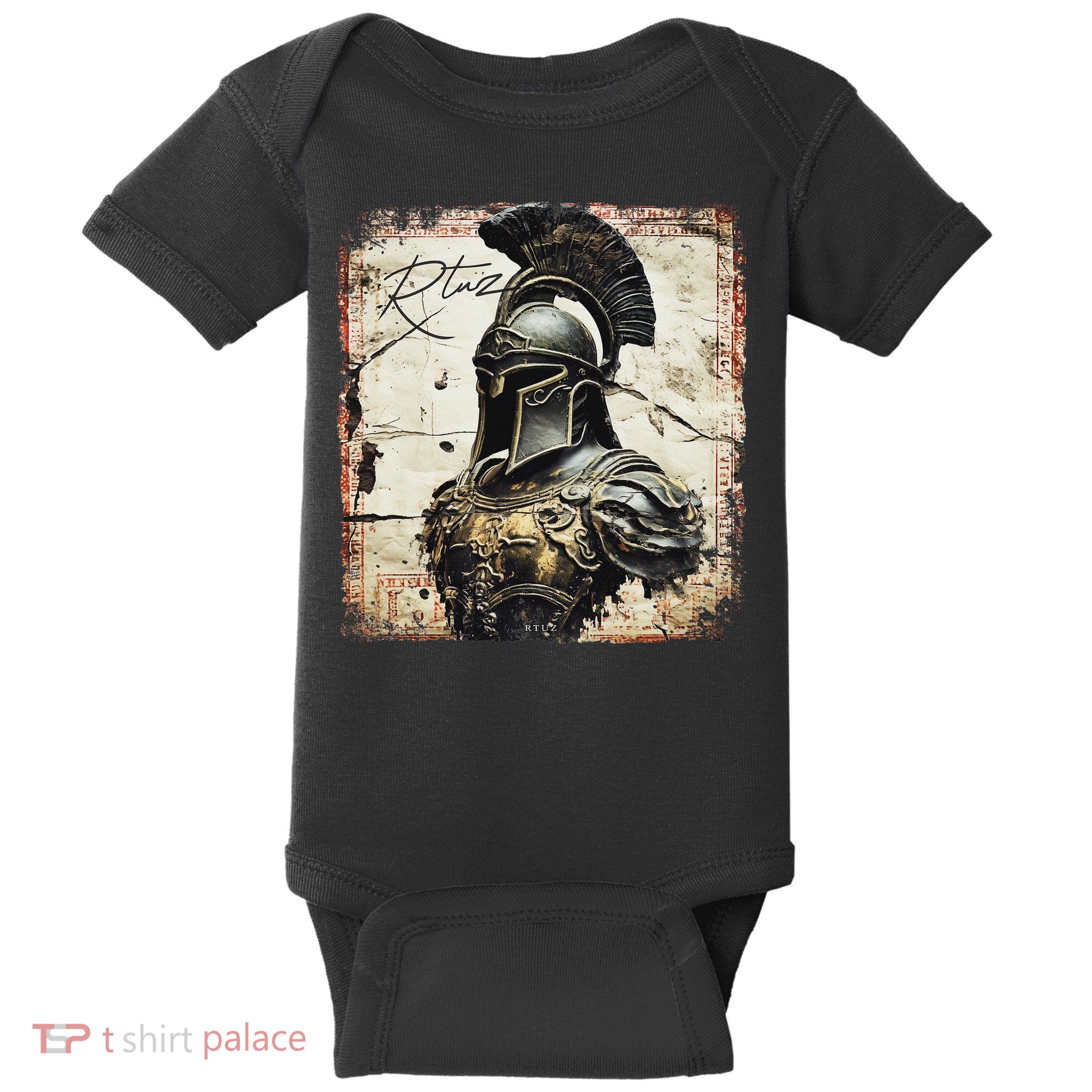 Greek Sparta Helmet Warrior Soldier Spartan Baby Bodysuit