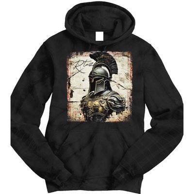 Greek Sparta Helmet Warrior Soldier Spartan Tie Dye Hoodie