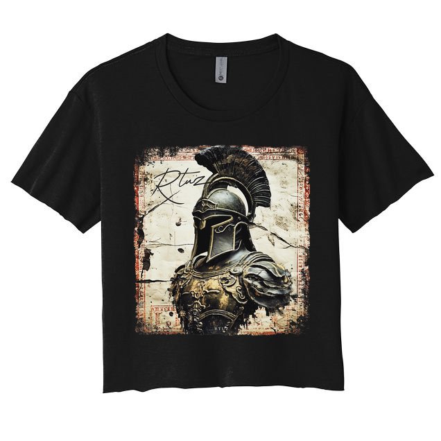 Greek Sparta Helmet Warrior Soldier Spartan Crop Top