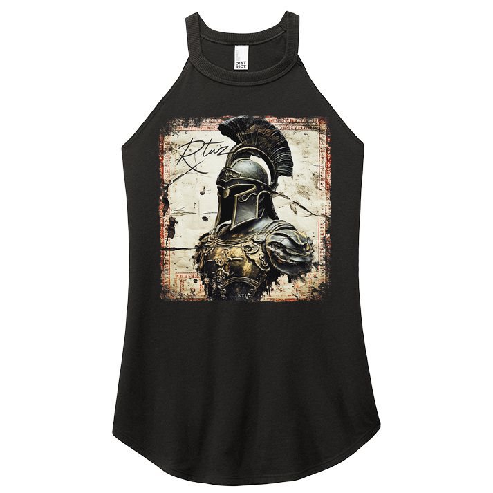 Greek Sparta Helmet Warrior Soldier Spartan Women's Perfect Tri Rocker Tank