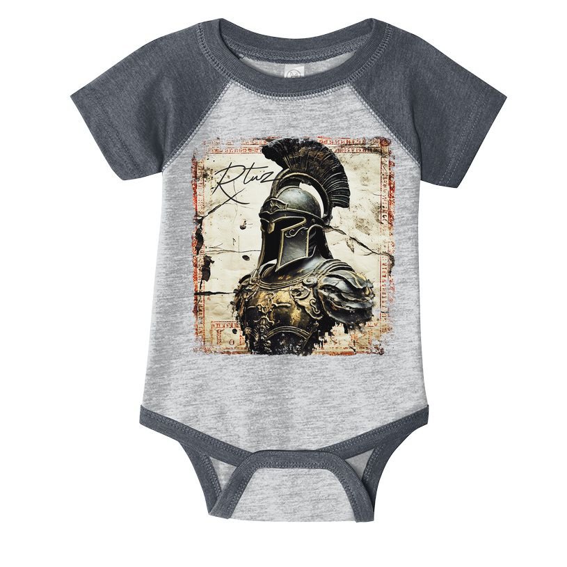 Greek Sparta Helmet Warrior Soldier Spartan Infant Baby Jersey Bodysuit