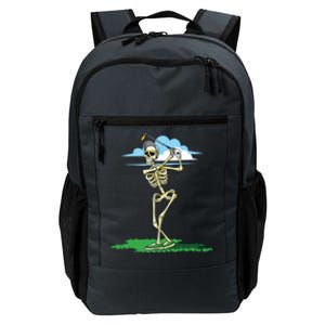 Golfing Skeleton Halloween Golf Halloween Golfer Daily Commute Backpack