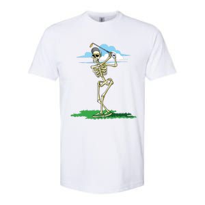 Golfing Skeleton Halloween Golf Halloween Golfer Softstyle CVC T-Shirt