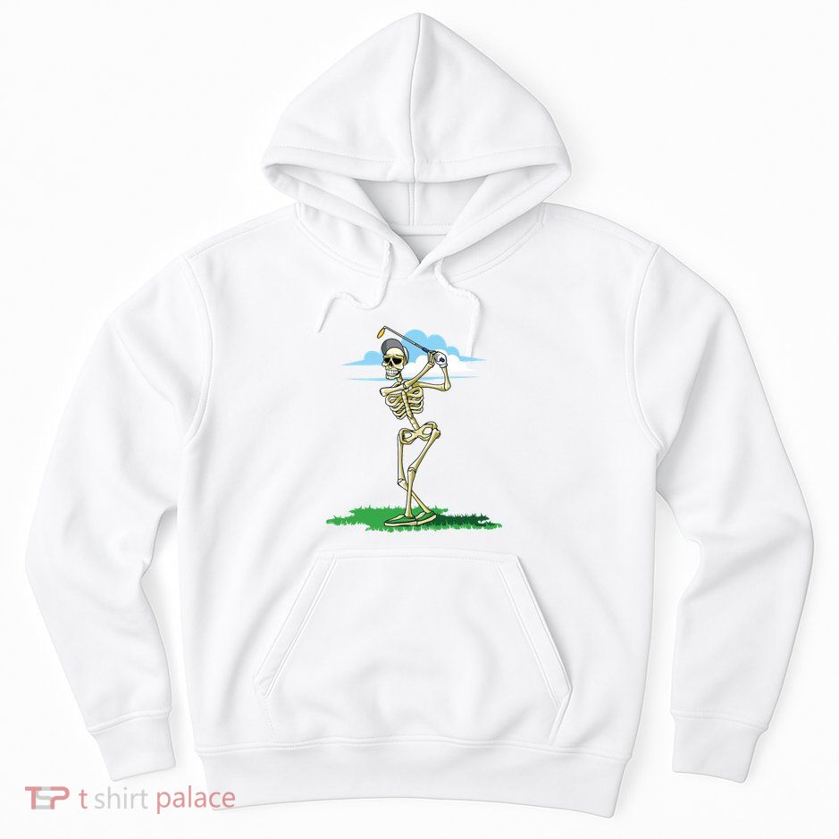 Golfing Skeleton Halloween Golf Halloween Golfer Hoodie
