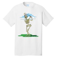 Golfing Skeleton Halloween Golf Halloween Golfer Tall T-Shirt