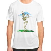 Golfing Skeleton Halloween Golf Halloween Golfer Adult ChromaSoft Performance T-Shirt