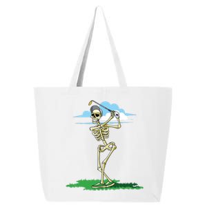 Golfing Skeleton Halloween Golf Halloween Golfer 25L Jumbo Tote