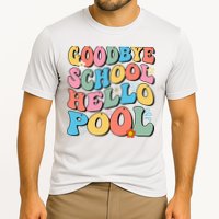 Goodbye School Hello Pool Summer Groovy Last Day Of School Performance Shirt