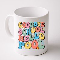 Goodbye School Hello Pool Summer Groovy Last Day Of School Mug