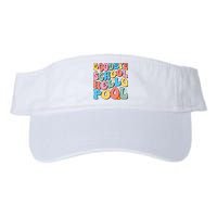 Goodbye School Hello Pool Summer Groovy Last Day Of School Visor