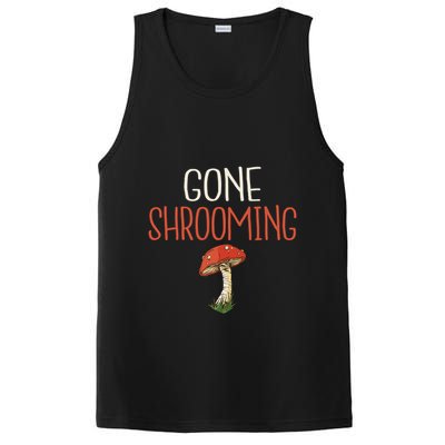 Gone Shrooming Hunting Morel Fungi Hunter Gift PosiCharge Competitor Tank