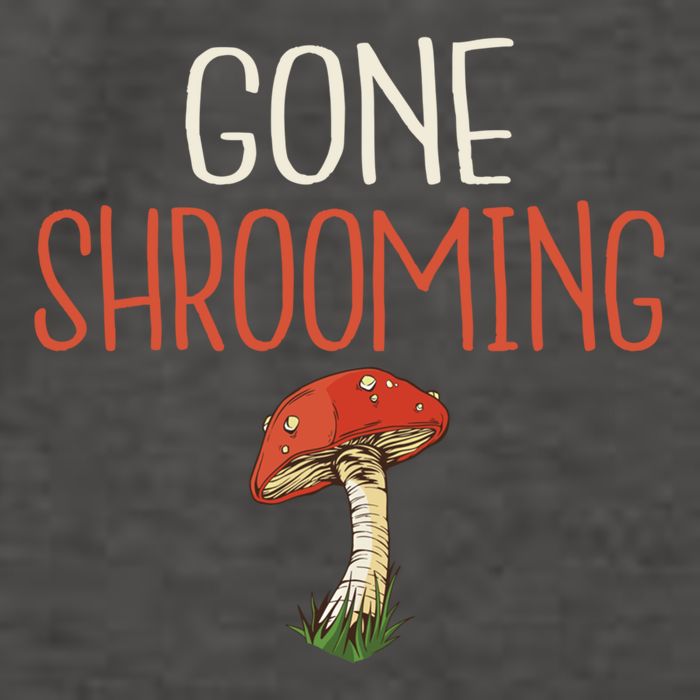Gone Shrooming Hunting Morel Fungi Hunter Gift Vector Backpack