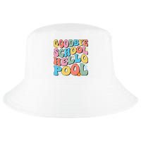 Goodbye School Hello Pool Summer Groovy Last Day Of School Cool Comfort Performance Bucket Hat