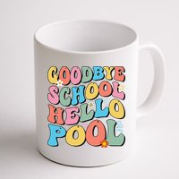 Goodbye School Hello Pool Summer Groovy Last Day Of School Mug