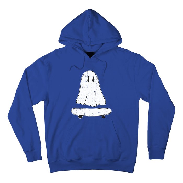 Ghost Skater Halloween Costume Spirit Ghoul SkateboardIng Great Gift Hoodie