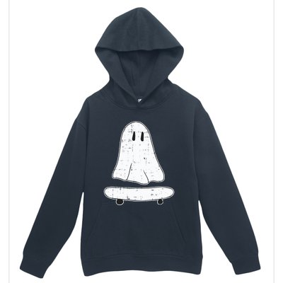 Ghost Skater Halloween Costume Spirit Ghoul SkateboardIng Great Gift Urban Pullover Hoodie