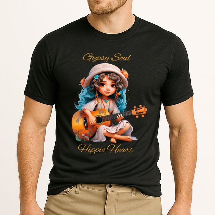 Gypsy Soul Hippie Heart Cooling Performance Crew T-Shirt