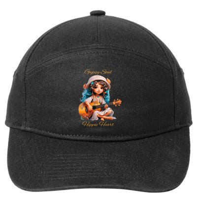 Gypsy Soul Hippie Heart 7-Panel Snapback Hat
