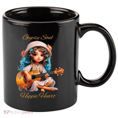 Gypsy Soul Hippie Heart 11oz C Handle Ceramic Mug
