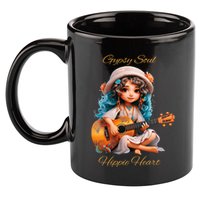 Gypsy Soul Hippie Heart 11oz C Handle Ceramic Mug