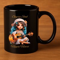 Gypsy Soul Hippie Heart 11oz C Handle Ceramic Mug