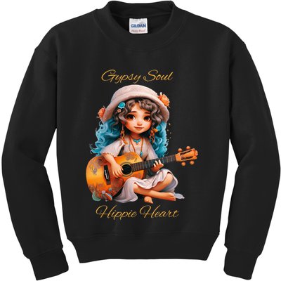 Gypsy Soul Hippie Heart Kids Sweatshirt