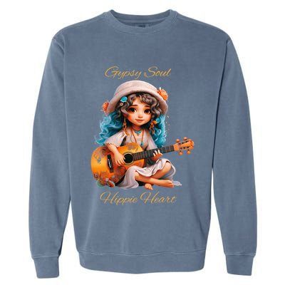 Gypsy Soul Hippie Heart Garment-Dyed Sweatshirt
