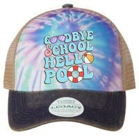 Goodbye School Hello Pool Summer Break Last Day of School Legacy Tie Dye Trucker Hat
