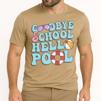 Goodbye School Hello Pool Summer Break Last Day of School Performance Shirt