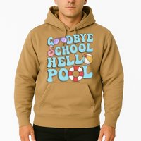 Goodbye School Hello Pool Summer Break Last Day of School Hoodie