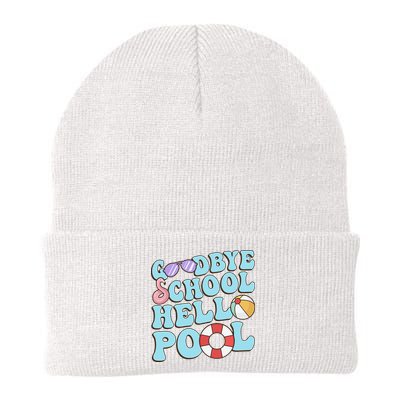 Goodbye School Hello Pool Summer Break Last Day of School Beanie