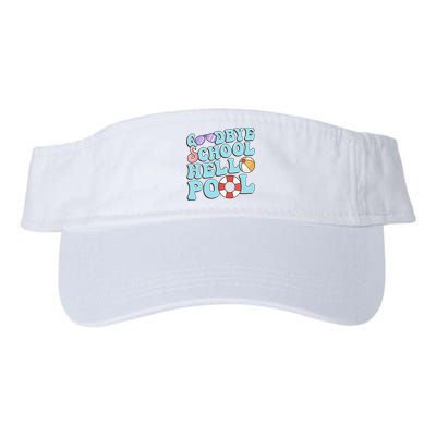 Goodbye School Hello Pool Summer Break Last Day of School Visor
