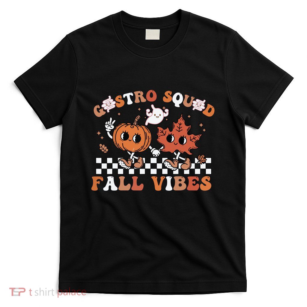 Gastro Squad Halloween Fall Vibes Gastro Crew Endoscopy T-Shirt