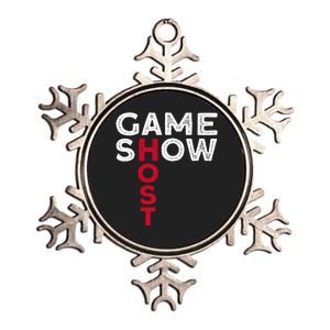 Game Show Host Metallic Star Ornament