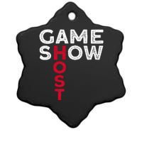 Game Show Host Ceramic Star Ornament