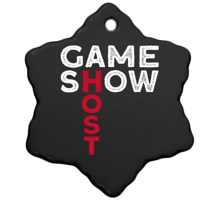 Game Show Host Ceramic Star Ornament