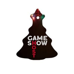 Game Show Host Ceramic Tree Ornament