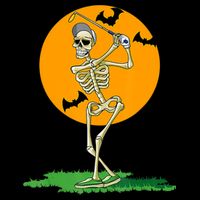 Golfing Skeleton Halloween Golf Halloween Golfer Tall T-Shirt
