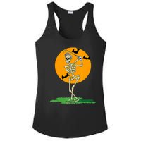 Golfing Skeleton Halloween Golf Halloween Golfer Ladies PosiCharge Competitor Racerback Tank