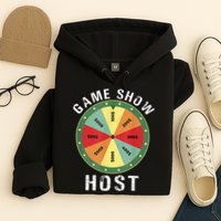 Game Show Host Trivia Board Game Night Questions Vintage Hoodie