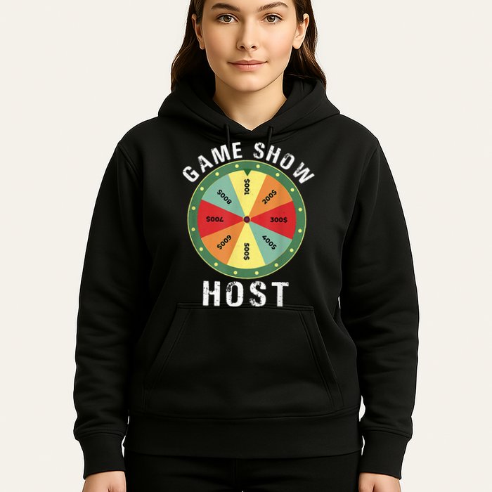 Game Show Host Trivia Board Game Night Questions Vintage Hoodie